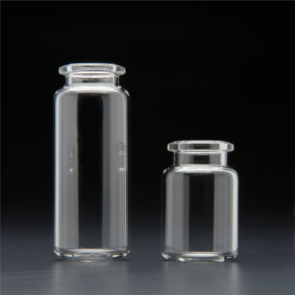 <h3>Vial, Crimp top, headspace, Clear, Certified, Flat Bottom, 10 </h3>
